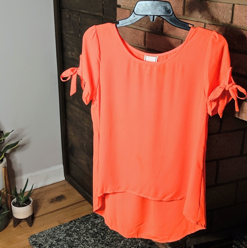 Neon Pink Blouse